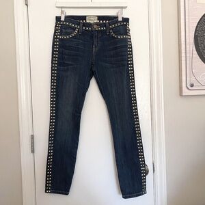 Current/Elliott Jeans, The Crop Skinny, Brass Stud, Size 26